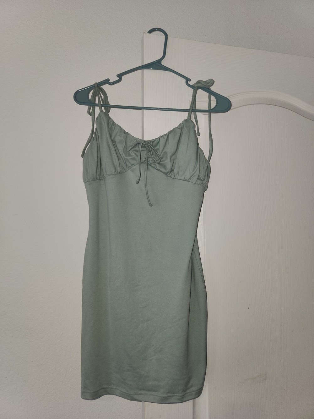 Rue21 Sage Green Slip Dress with Adjustable Ties